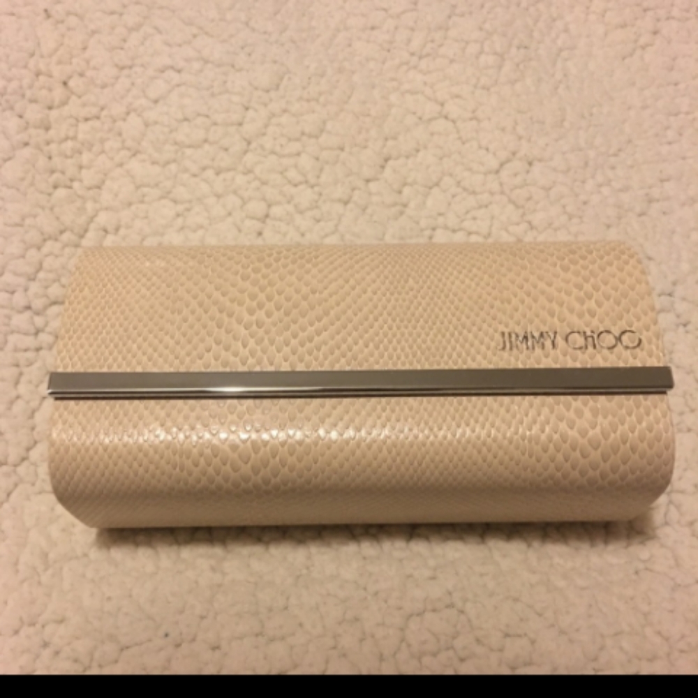 Jimmy Cho snakeskin eye glasses case